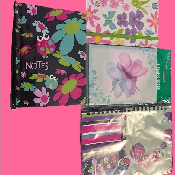 Colorful Floral and Butterfly Notebooks Set - Picture 2 of 12